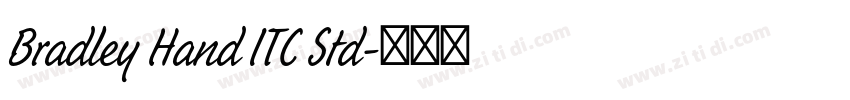 Bradley Hand ITC Std字体转换 Bradley Hand ITC Std字体转换